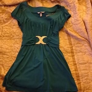 Teal blue shirt. Speechless brand